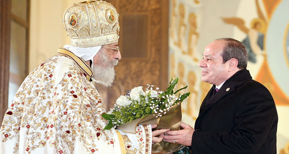 مصر بخير.. السيسى خلال كلمته فى الاحتفال بعيد الميلاد المجيد بكاتدرائية ميلاد المسيح بالعاصمة الإدارية: الظروف الصعبة ستمر بسلام.. ومصر دولة كبيرة جدا .. والقادم أفضل 1 2025 638718088225307658 530