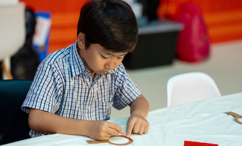 خلال ورشة تفاعلية بـ "الشارقة الدولي للكتاب" 2025 .. عدسات لاصقة من صنع الأطفال تكشف أسرارهم البريئة 1 4 33