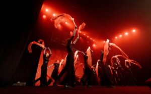 أبطال "إيطاليا غوت تالنت" يضيئون خشبة "الشارقة الدولي للكتاب" بأصداء الأذرع المتمايلة 5 اضواء