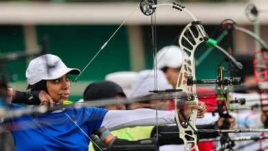 2 Archival images from the archery competitions at the previous edition of AWST