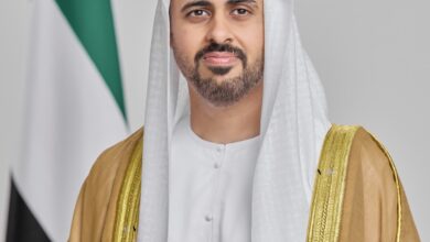 سمو الشيخ ذياب بن محمد بن زايد آل نهيان، نائب رئيس ديوان الرئاسة للشؤون التنموية وأسر الشهداء، رئيس مركز الشباب العربي